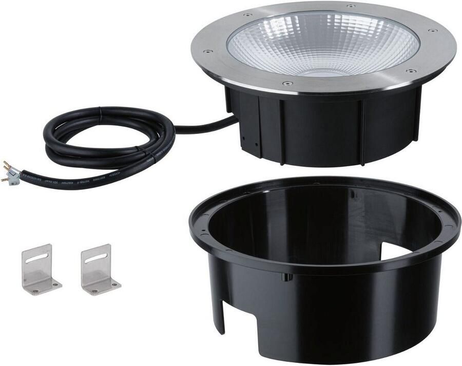 Paulmann Ledinbouwlamp Durea IP67 rond 273mm 3000K 15W 1040lm 230V roestvrij staal metaal (1 stuk) - Foto 3