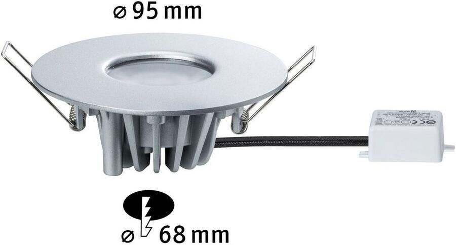 Paulmann Ledinbouwlamp House Buiten inbouwlamp 3000K 4 4W 410lm 230V zilverkleur Metaal Acryl (1 stuk) - Foto 2