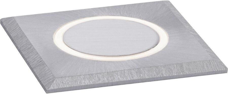 Paulmann Ledinbouwlamp House vierkant 50x50mm 3000K 2W 20lm 230V Geborsteld RVS Kunststof (1 stuk) - Foto 6