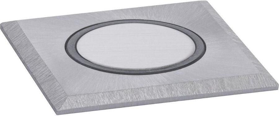 Paulmann Ledinbouwlamp House vierkant 50x50mm 3000K 2W 20lm 230V Geborsteld RVS Kunststof (1 stuk) - Foto 4