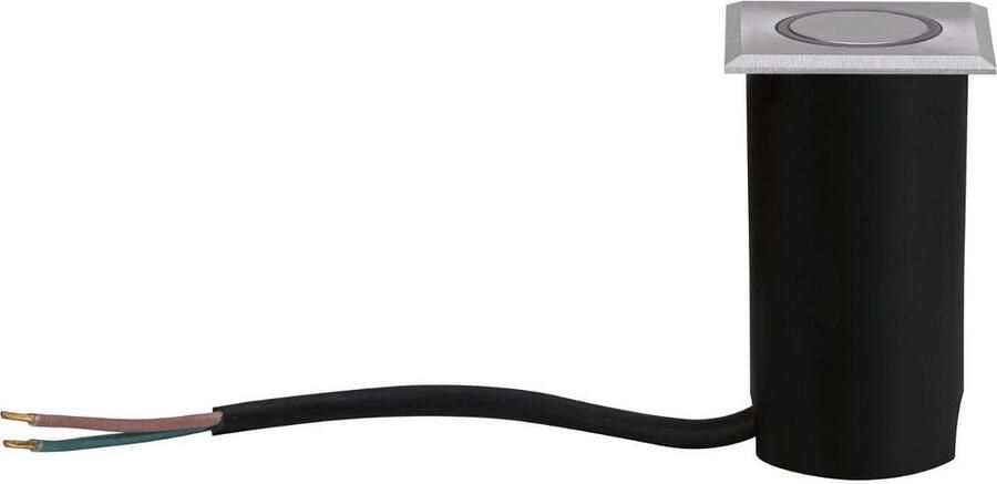 Paulmann Ledinbouwlamp House vierkant 50x50mm 3000K 2W 20lm 230V Geborsteld RVS Kunststof (1 stuk) - Foto 3