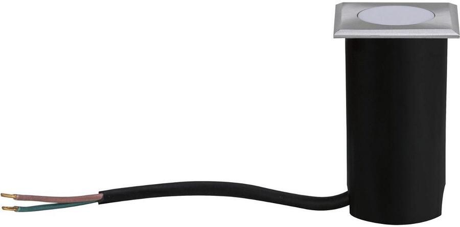 Paulmann Ledinbouwlamp House vierkant 50x50mm 3000K 2W 60lm 230V Geborsteld RVS Kunststof (1 stuk) - Foto 3