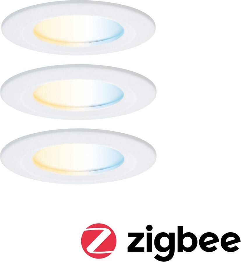 Paulmann Ledinbouwlamp LED inbouwlamp Nova Coin IP44 rond 78mm Geheugenfunctie kleurwisselaar kleurregeling dimmer smart home