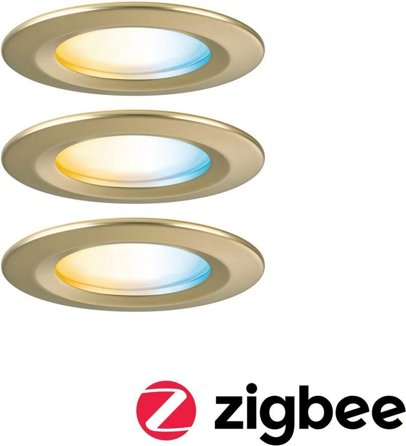 Paulmann Ledinbouwlamp LED inbouwlamp Nova Coin IP44 rond 78mm Geheugenfunctie kleurwisselaar kleurregeling dimmer smart home