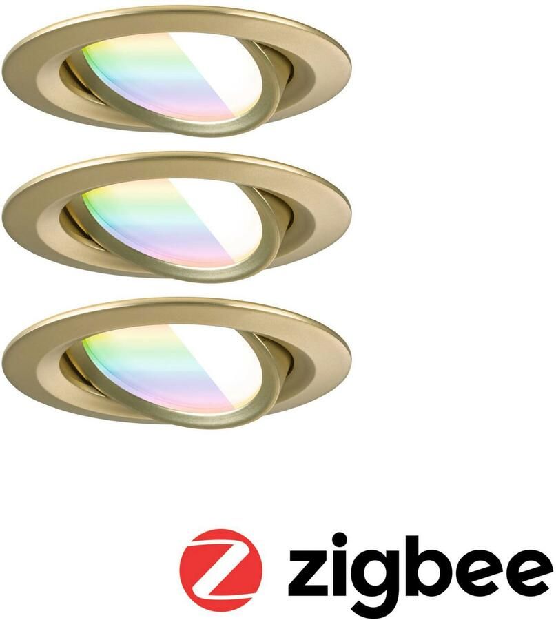 Paulmann Ledinbouwlamp LED inbouwlamp Nova Coin rond 84mm 50° Geheugenfunctie kleurwisselaar kleurregeling dimmer smart home