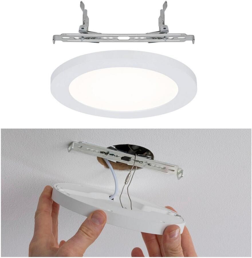 Paulmann Ledinbouwlamp LED Inbouwpaneel Cover-it rond 165mm 12W 3.000K Wit mat (1 stuk) - Foto 2