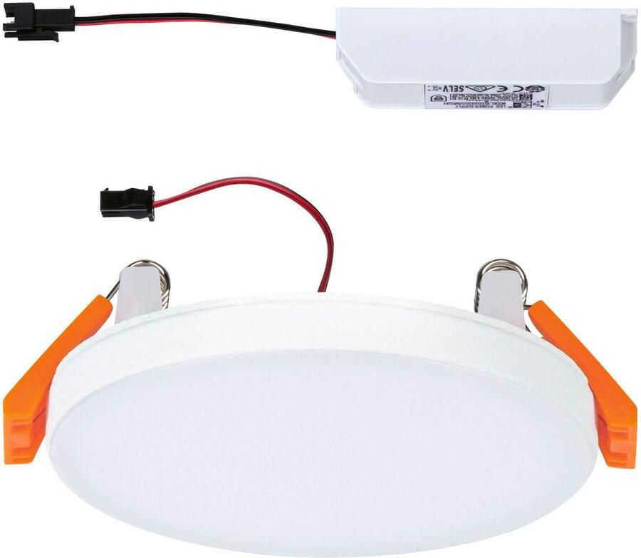Paulmann Ledinbouwlamp LED Inbouwpaneel Veluna VariFit Edge IP44 rond 90mm 500lm 4000K Wit (1 stuk)