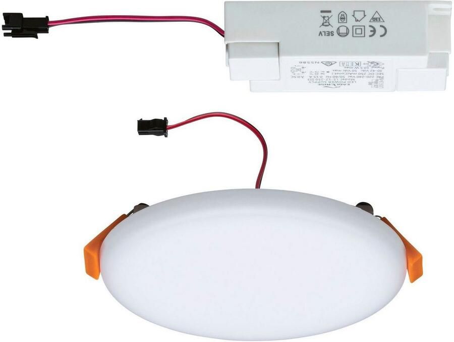 Paulmann Ledinbouwlamp LED Inbouwpaneel Veluna VariFit IP44 rond 125mm 8 5W 4.000K Satin (1 stuk) - Foto 4