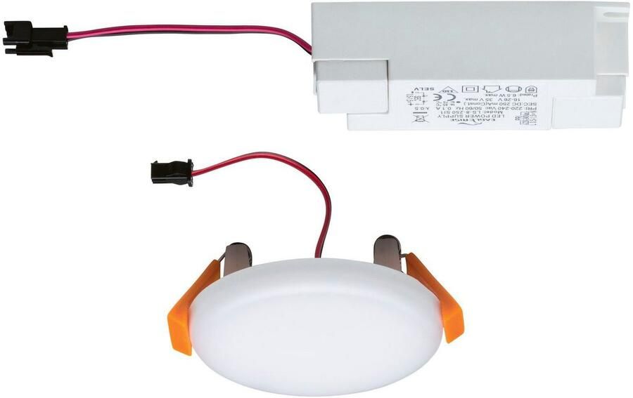 Paulmann Ledinbouwlamp LED Inbouwpaneel Veluna VariFit IP44 rond 75mm 4 5W 3.000K Satin (1 stuk) - Foto 12