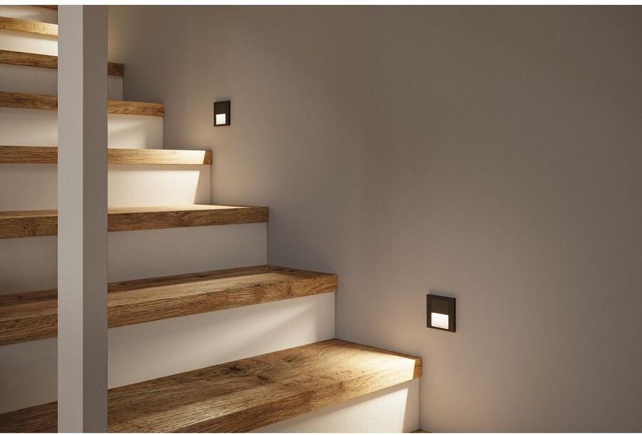 Paulmann Ledinbouwlamp LED wand inbouwlamp Tsaro vierkant 80x36mm - Foto 5