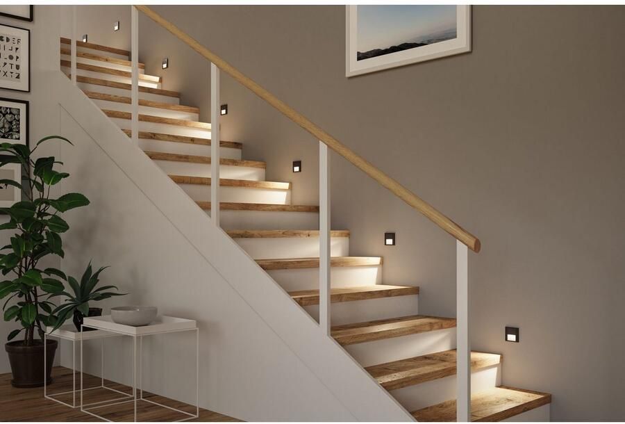 Paulmann Ledinbouwlamp LED wand inbouwlamp Tsaro vierkant 80x36mm - Foto 6