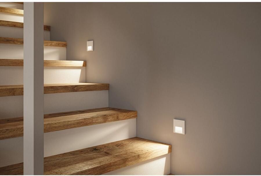 Paulmann Ledinbouwlamp LED wand inbouwlamp Tsaro vierkant 80x36mm - Foto 4