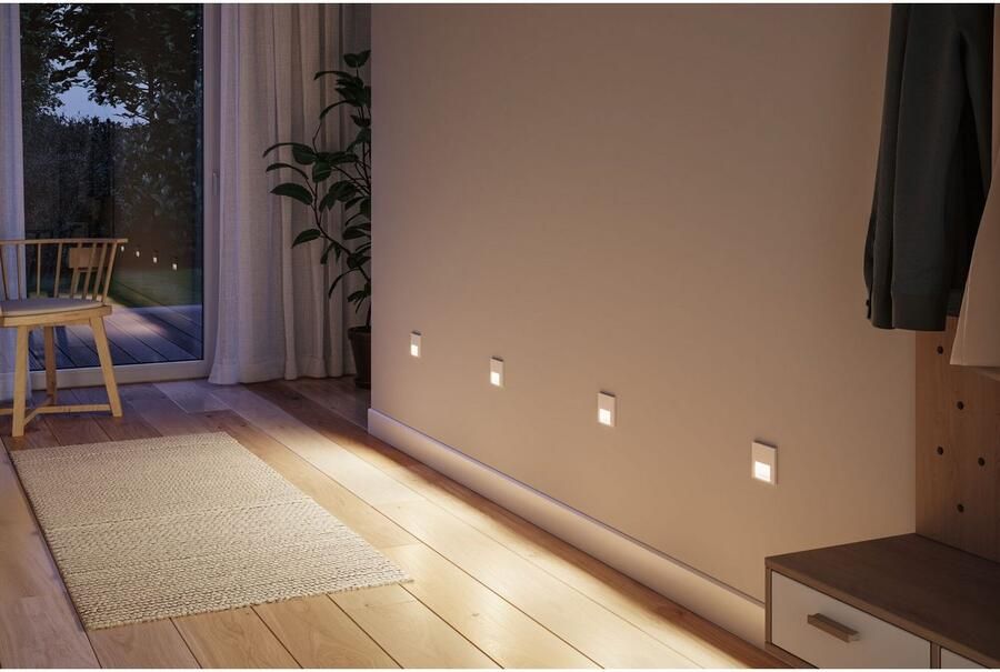 Paulmann Ledinbouwlamp LED wand inbouwlamp Tsaro vierkant 80x36mm - Foto 5