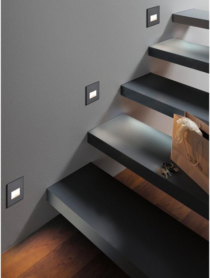 Paulmann Ledinbouwlamp LED wandinbouwlamp Edge Quadro 1 2W 25lm 230V (1 stuk) - Foto 3