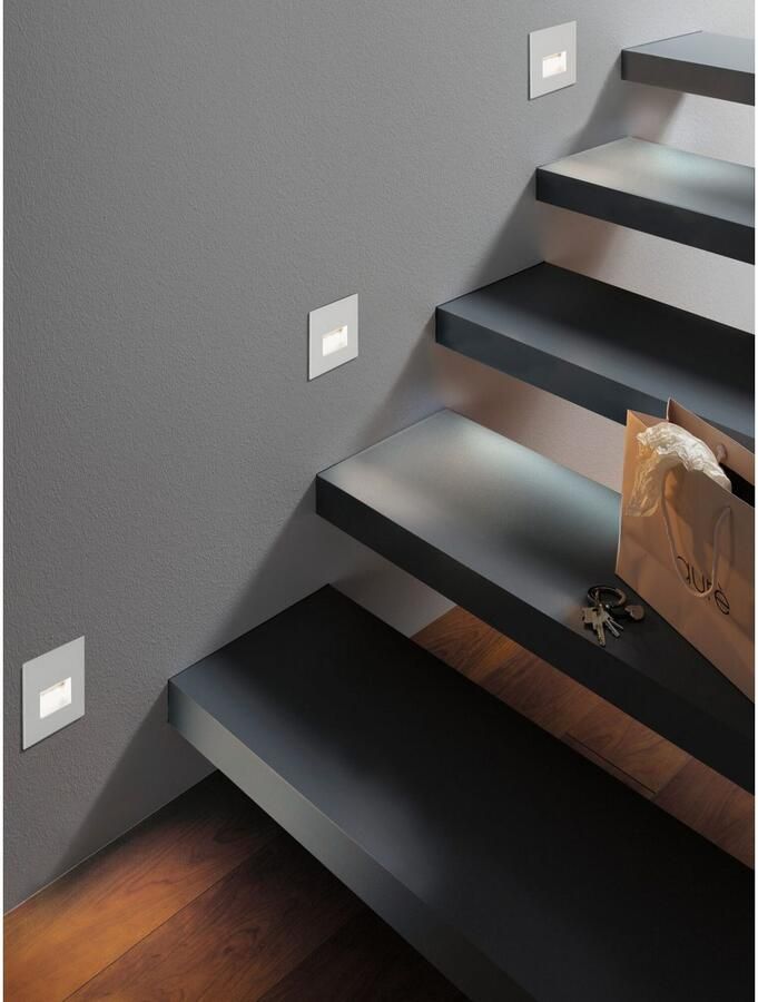 Paulmann Ledinbouwlamp LED wandinbouwlamp Edge Quadro 1 2W 25lm 230V (1 stuk) - Foto 3