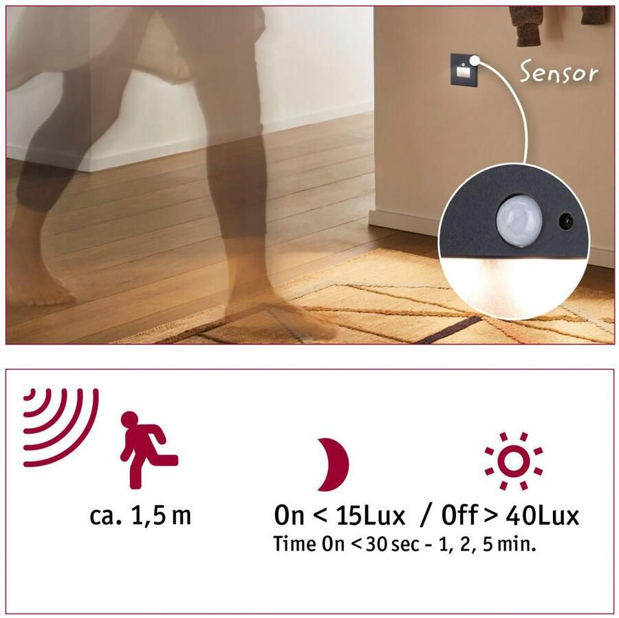 Paulmann Ledinbouwlamp LED wandinbouwlamp Edge Quadro 1 2W 25lm 230V 2700K (1 stuk) - Foto 10