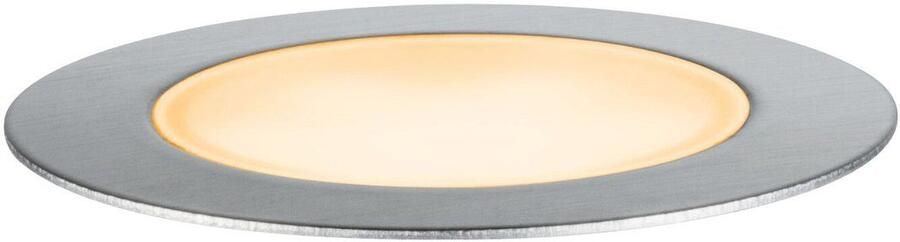 Paulmann Ledinbouwlamp Plug & Shine Vloer Enkel lamp IP67 2200K 2W zilverkleur (1 stuk) - Foto 7