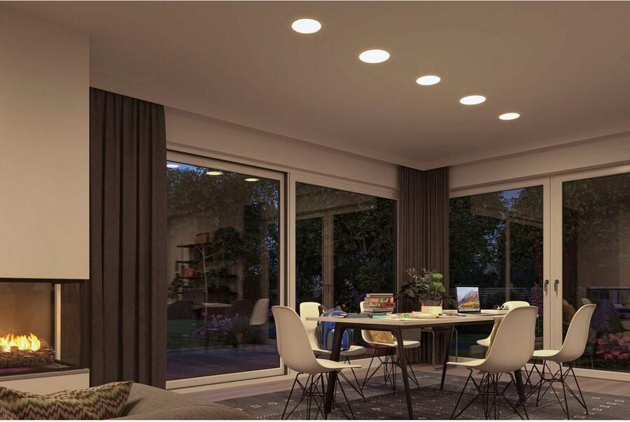 Paulmann Ledinbouwlamp LED Inbouwpaneel Veluna VariFit IP44 rond 185mm 17 5W 4.000K Satin (1 stuk) - Foto 12