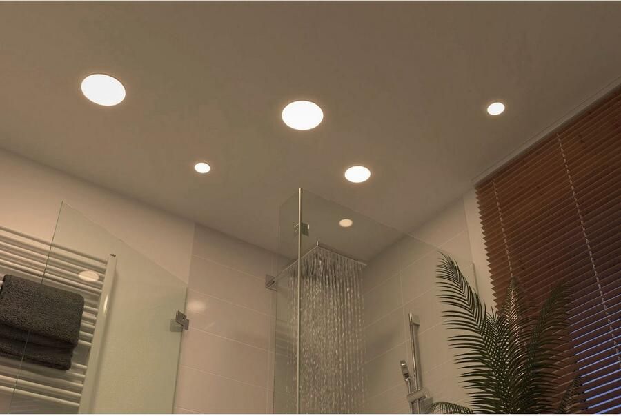 Paulmann Ledinbouwlamp LED Inbouwpaneel Veluna VariFit IP44 rond 185mm 17 5W 4.000K Satin (1 stuk) - Foto 11