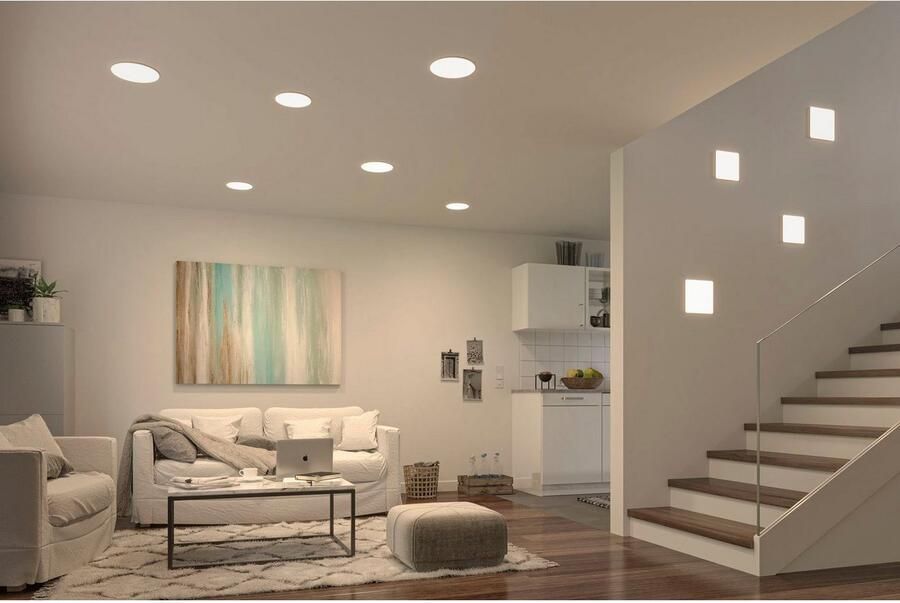 Paulmann Ledinbouwlamp LED Inbouwpaneel Veluna VariFit IP44 rond 185mm 17 5W 4.000K Satin (1 stuk) - Foto 9