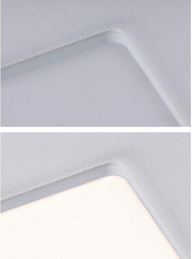 Paulmann Ledinbouwlamp LED Inbouwpaneel Veluna VariFit IP44 vierkant 125x125mm 8 5W 4.000K Satin (1 stuk) - Foto 8