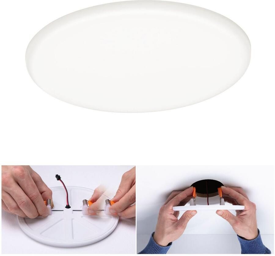 Paulmann Ledinbouwlamp LED Inbouwpaneel Veluna VariFit IP44 rond 185mm 17 5W 4.000K Satin (1 stuk) - Foto 3