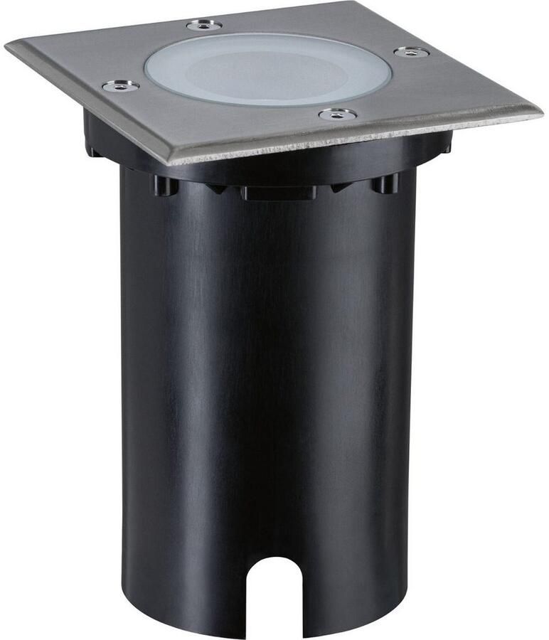 Paulmann Ledinbouwlamp Vloer vierkant 110x110mm RGBW+ 4 9W 300lm 230V Geborsteld ijzer Aluminium (1 stuk)