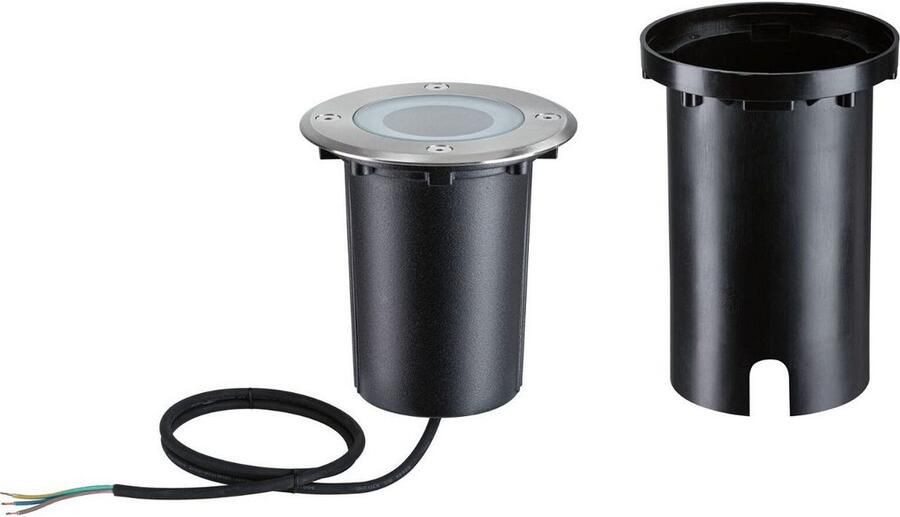 Paulmann Ledinbouwlamp Vloer vierkant 110x110mm RGBW+ 4 9W 300lm 230V Geborsteld ijzer Aluminium (1 stuk) - Foto 4