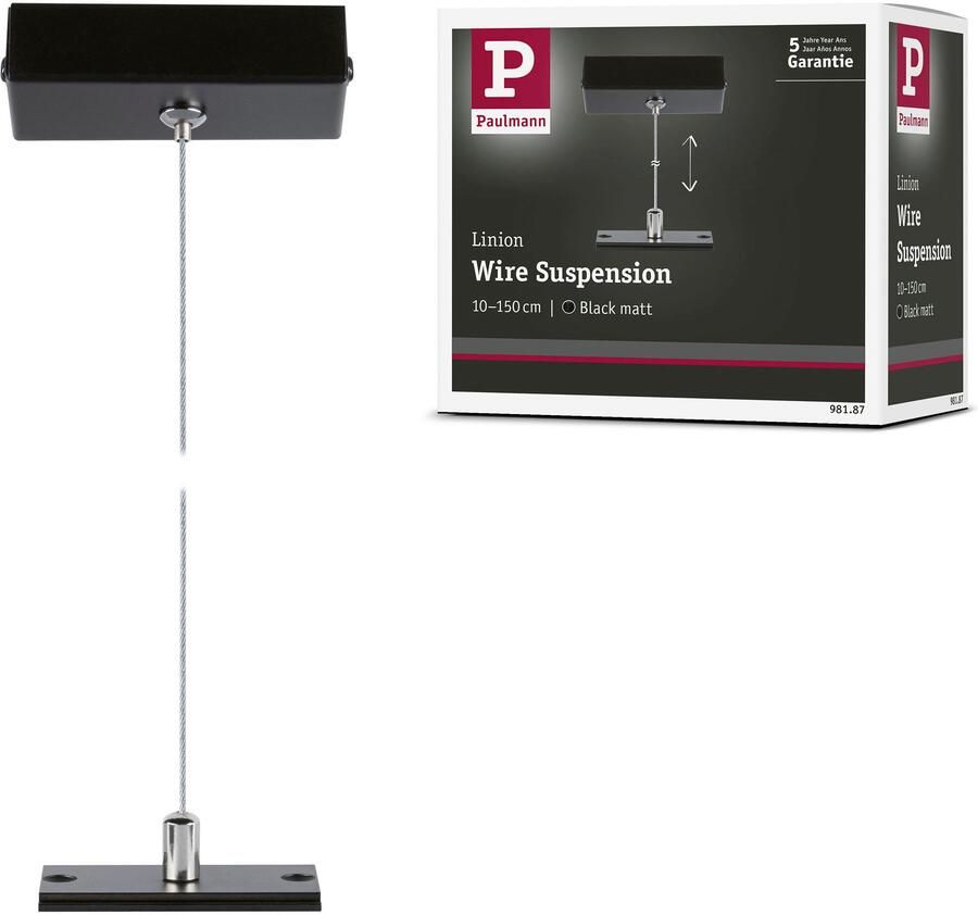 Paulmann Railsysteem-lampen Linion kabelophang 1 5m (1-delig) - Foto 3