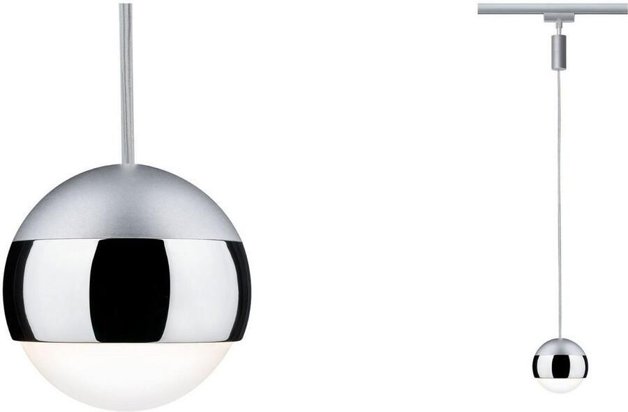 Paulmann Railsysteem-lampen URail Hanglamp Capsule II 400lm 6 3W 2700K 230V Zwart mat Chroom - Foto 6