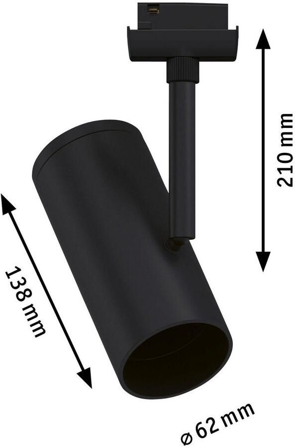 Paulmann Railsysteem-lampen URail rail spot Apol Enkelspot E27 max. 50W 230V (1-delig) - Foto 4
