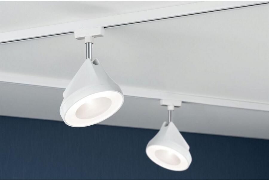 Paulmann Railsysteem-lampen URail rail spot Arena 800lm 14W 2700K 230V Zwart mat Chroom - Foto 2