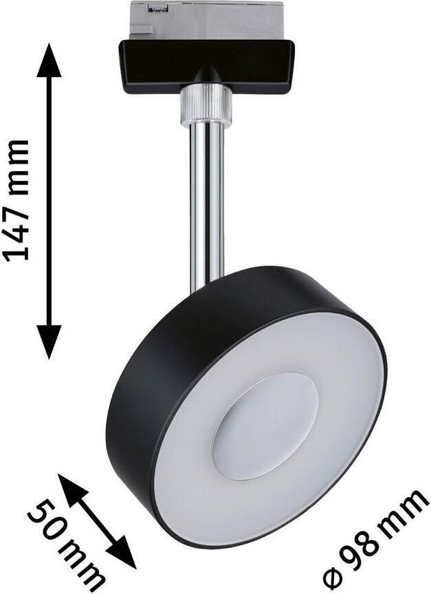 Paulmann Railsysteem-lampen URail rail spot Circle Enkelspot 160lm 5W 4000K 230V Chroom mat (1-delig) - Foto 5