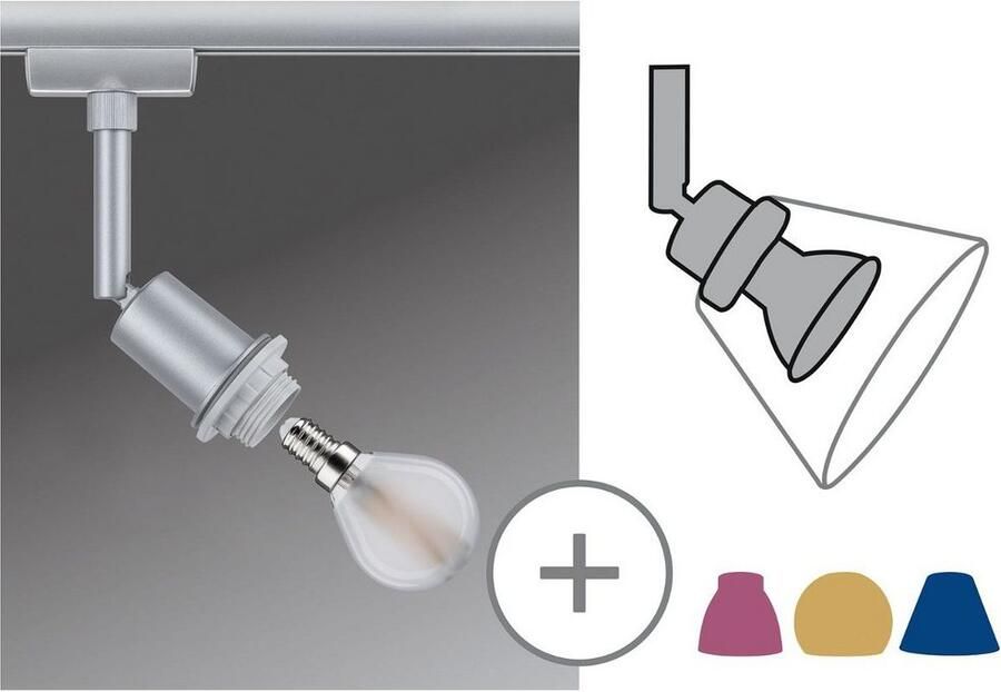 Paulmann Railsysteem-lampen URail rail spot DecoSystems Basic E14 max. 20W 230V (1-delig) - Foto 4
