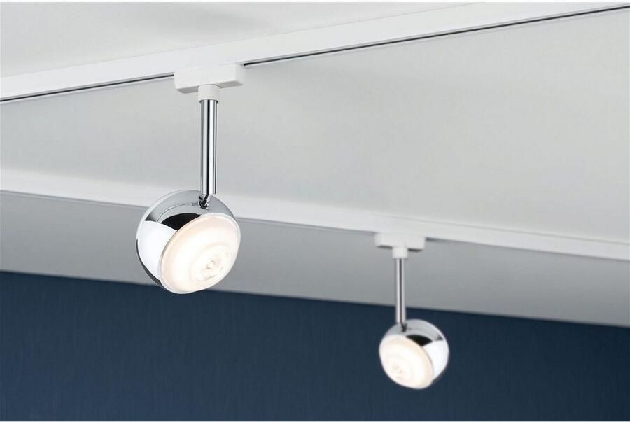 Paulmann Railsysteem-lampen URail rails spot Capsule II 439lm 6 3W 2700K 230V mat chroom 6W (1-delig) - Foto 3