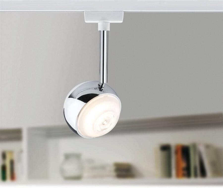 Paulmann Railsysteem-lampen URail rails spot Capsule II 439lm 6 3W 2700K 230V mat chroom 6W (1-delig)