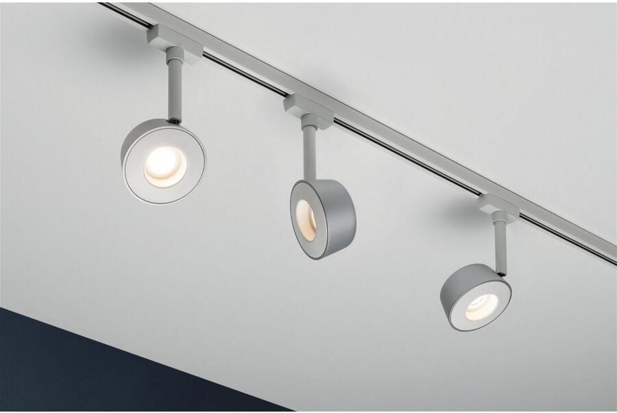 Paulmann Railsysteem-lampen URail rails spot Pellet 350lm 6 7W 2700K 230V chroom mat dimbaar 4W (1-delig) - Foto 2