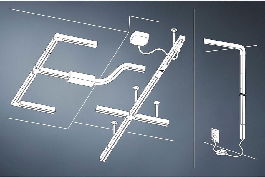 Paulmann 175 Paulmann hoogspanningsrailverlichtingssysteem URail 4W LED wit