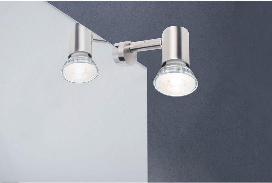 Paulmann Spiegellamp Galeria LED Simplo Geborsteld ijzer incl. Lichtbron 1x5 3W GU10 Galeria LED Simplo Ijzer geborsteld incl. lichtbron 1x5 3W GU9 (1 stuk) - Foto 3