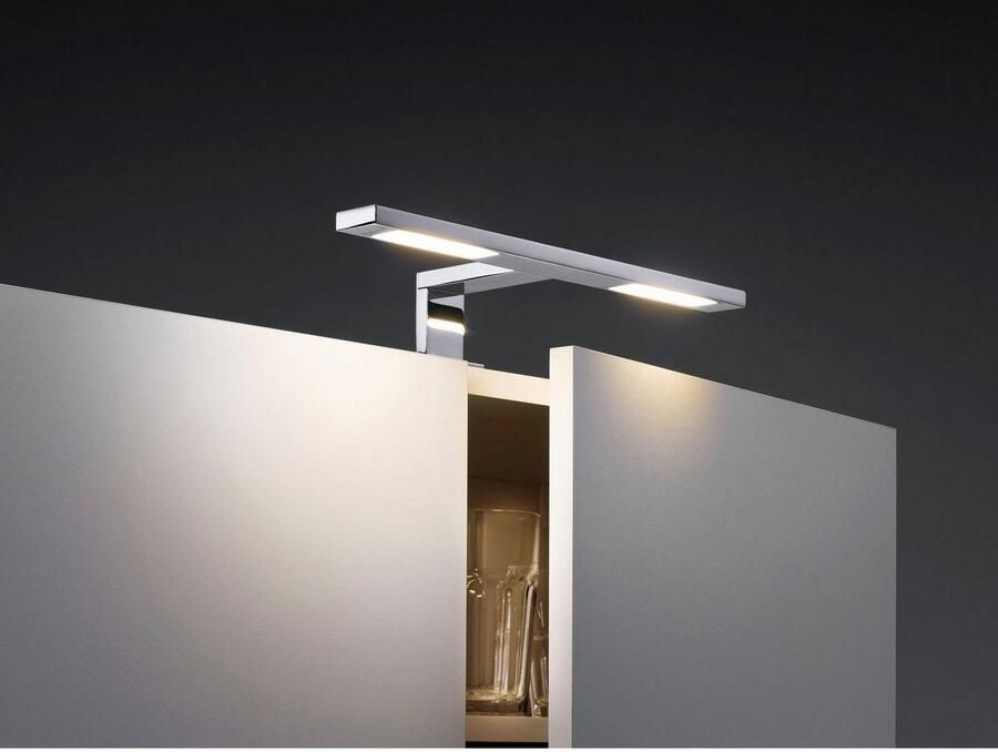 Paulmann Spiegellamp LED Galeria Spiegel- en Opberglicht Double Hook 2x3 2W Chroom (1 stuk) - Foto 3