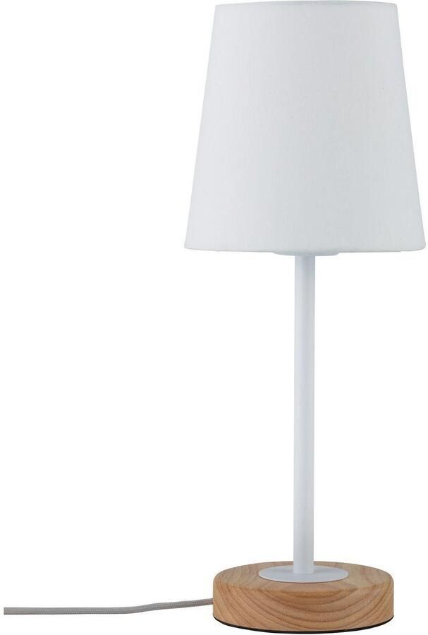 Paulmann Tafellamp Neordic Stellan max. 1x20W E27 Wit Hout 230V Stof Metaal (1 stuk) - Foto 6