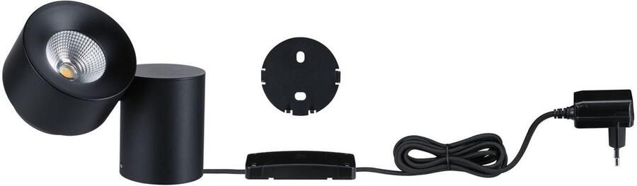 Paulmann Tafellamp Puric Pane LED dimbaar zwart grijs metaal (1 stuk) - Foto 7