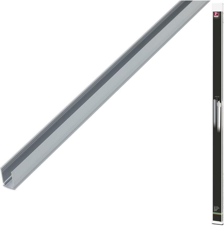 Paulmann Tuinlamp Plug & Shine LED Strip Profiel Warmwit Aluminiumprofiel 1m (1 stuk)