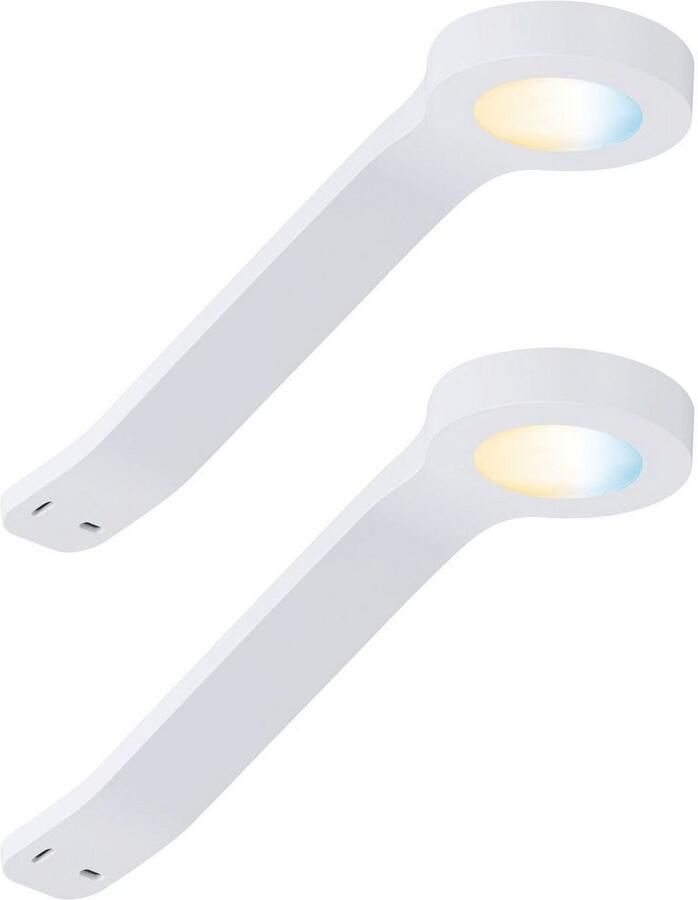 Paulmann Verlichting voor onderkast Clever Connect Mike 2x2 5W DC 2700-6500K 12V wit mat kunststof (2 stuks) - Foto 5
