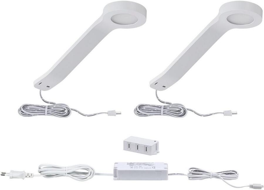 Paulmann Verlichting voor onderkast Clever Connect Mike 2x2 5W DC 2700-6500K 12V wit mat kunststof (2 stuks) - Foto 6