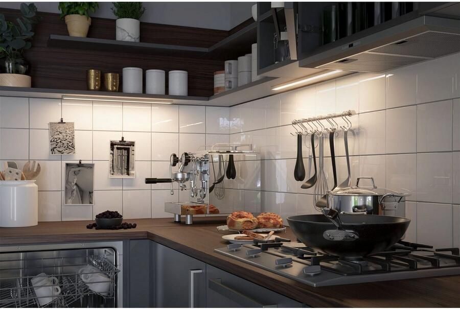 Paulmann Verlichting voor onderkast Clever Connect Spot Barre 550mm 6 5W 12V chroom mat kunststof (1 stuk) - Foto 3