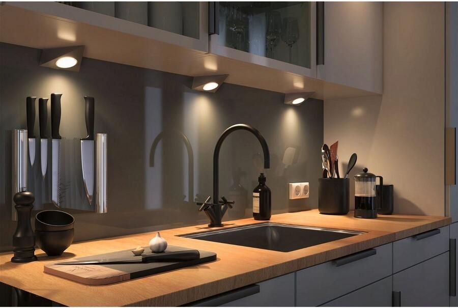 Paulmann Verlichting voor onderkast Clever Connect Spot Trigo 2 1W 2700-6500K 12V nikkel geborsteld metaal (1 stuk) - Foto 4