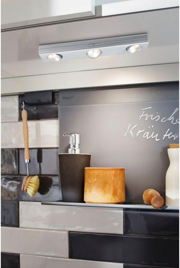 Paulmann Verlichting voor onderkast LED Jiggle 3-delige Spot dimbaar op batterijen (1 stuk)