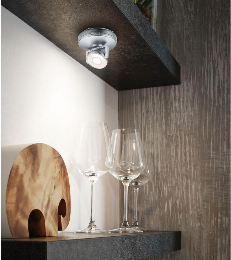 Paulmann Verlichting voor onderkast LED Rotate 1-delige Spot dimbaar op batterijen (1 stuk)