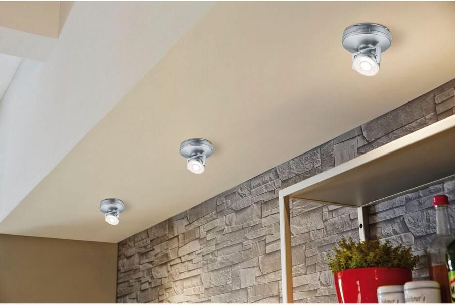 Paulmann Verlichting voor onderkast LED Rotate 1-delige Spot dimbaar op batterijen (1 stuk) - Foto 2